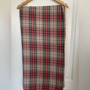 Ralph Lauren Plaid Queen Flat Sheet